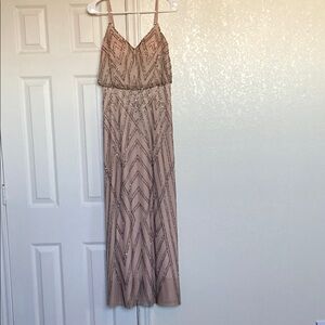 Elegant Beige Evening Dress